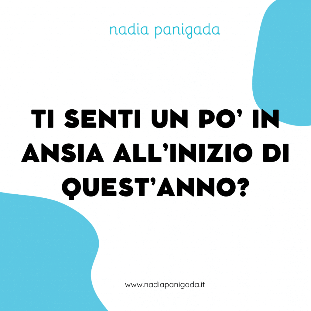 Ti senti un po’ in ansia all’inizio di questo nuovo anno?