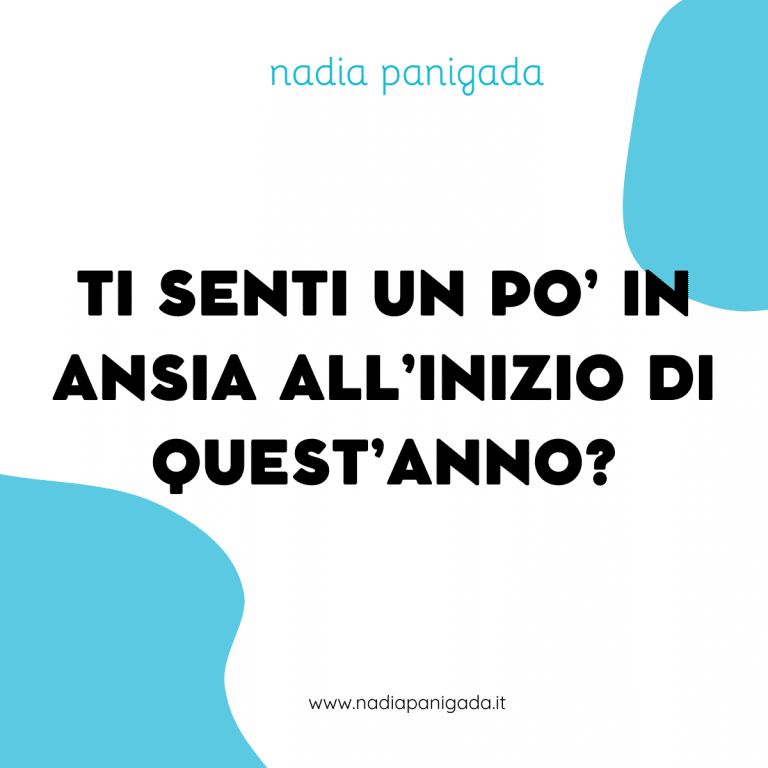 Ti senti un po’ in ansia all’inizio di questo nuovo anno?